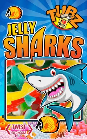Tubz Jelly Sharks Sticker