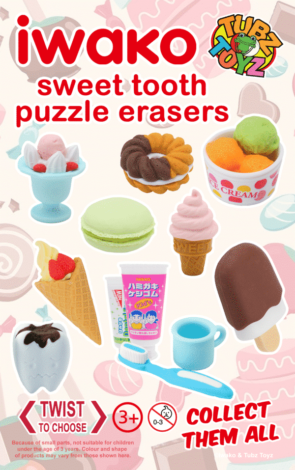 Iwako Sweet Tooth Puzzle (Qty 96)