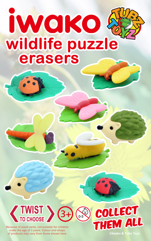 Iwako Wildlife Capsule (Qty 150. Under 20p each!)