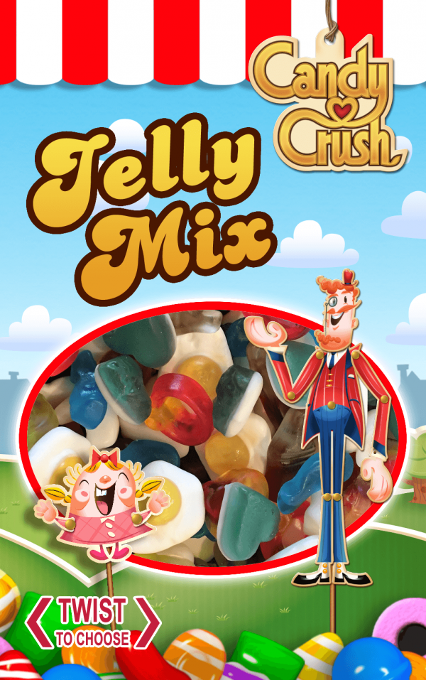 Tubz Candy Crush Jelly Mix (Qty 96)
