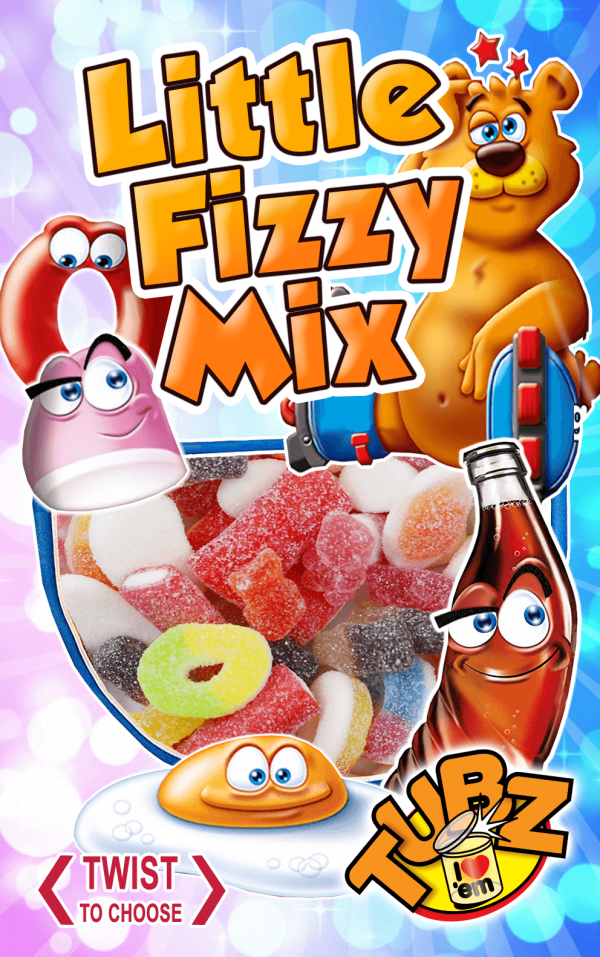 Tubz Little Fizzy Mix (Qty 96)