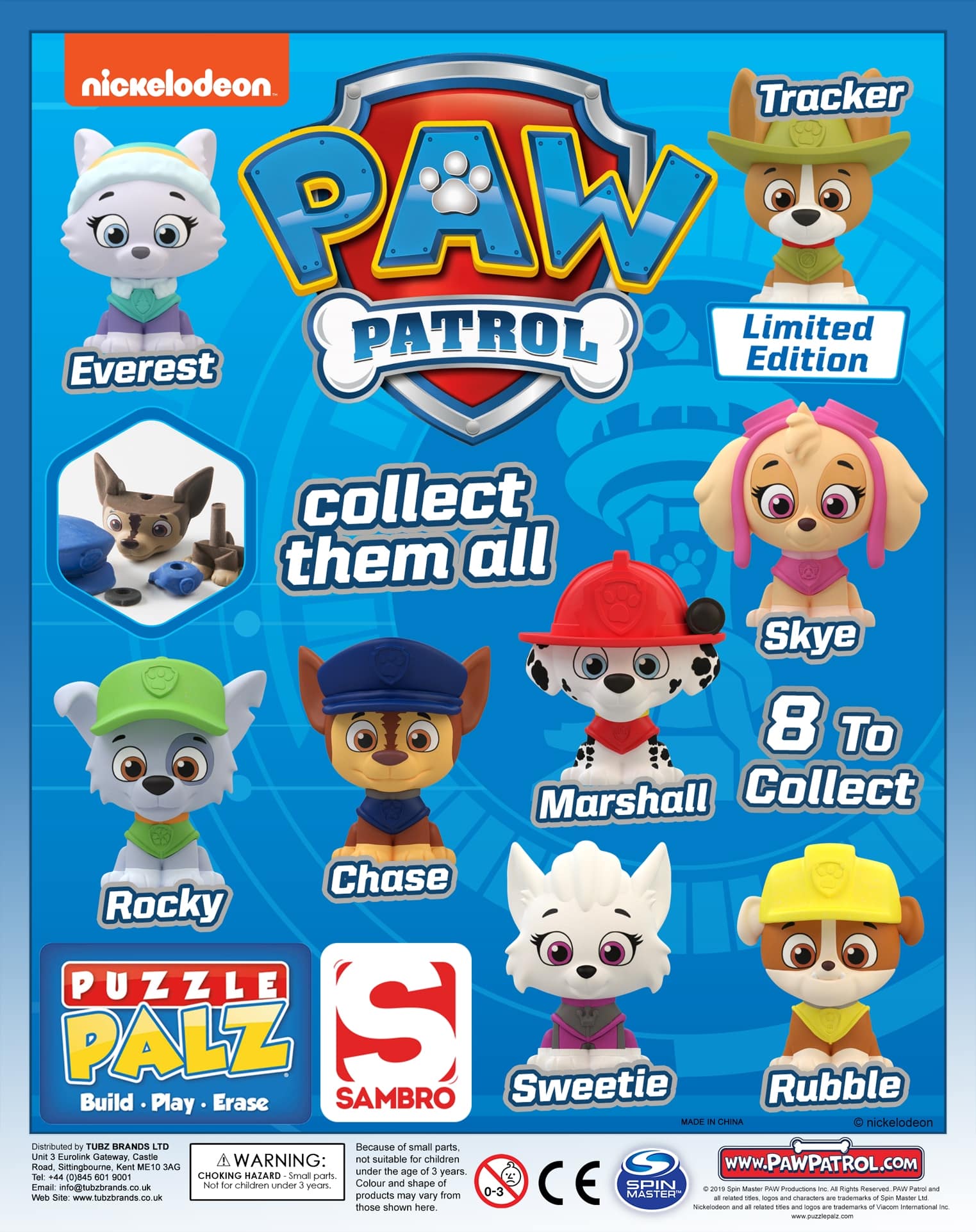 ligning smerte Prelude Paw Patrol Puzzle Palz (Qty 75: 52-55p each) Premium 65mm £2 Vend | Tubz  Brands Online Shop