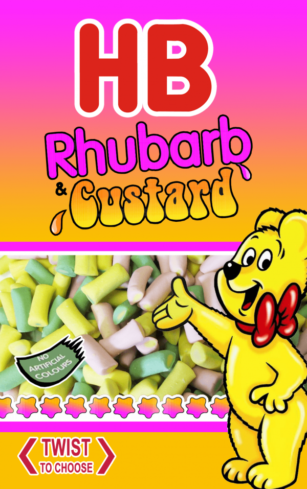 Tubz HB Rhubarb & Custard Sticker