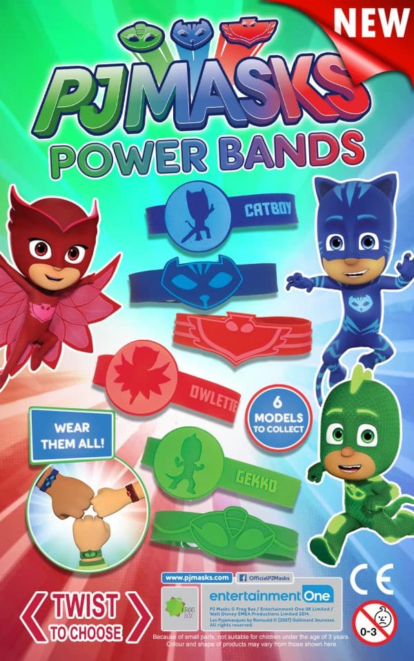 PJ Masks Power Bands (Qty 96)