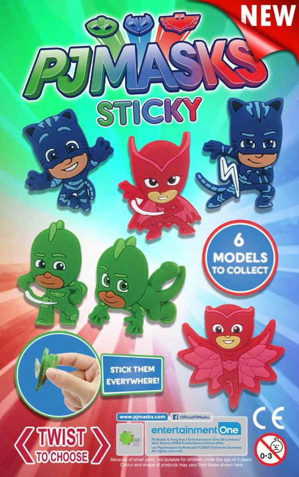 PJ Masks Sticky Characters (Qty 96)