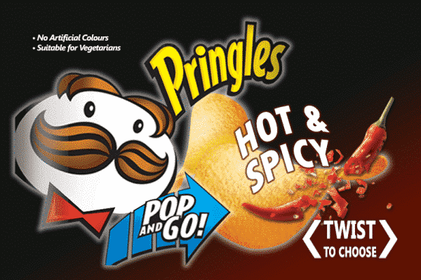 Pringles Hot and Spicy Sticker