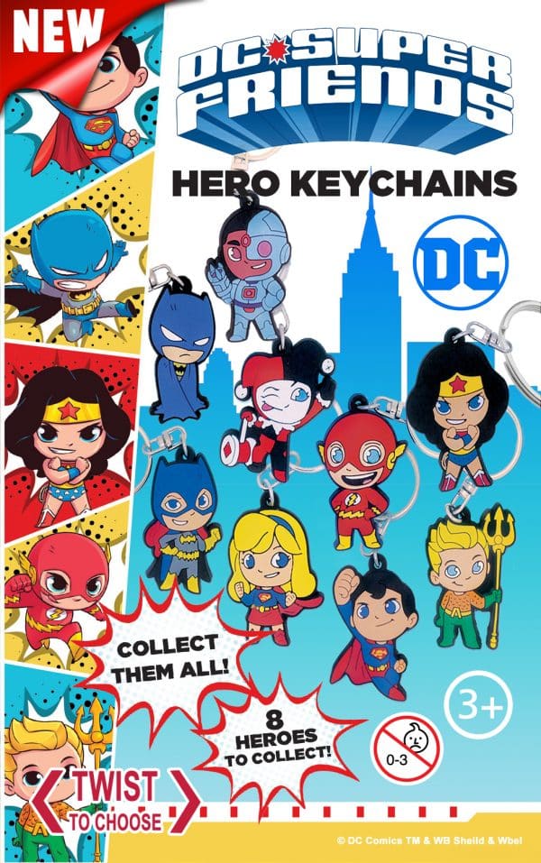 DC Super friends Hero Key chain (Qty 100:  32-31p each)