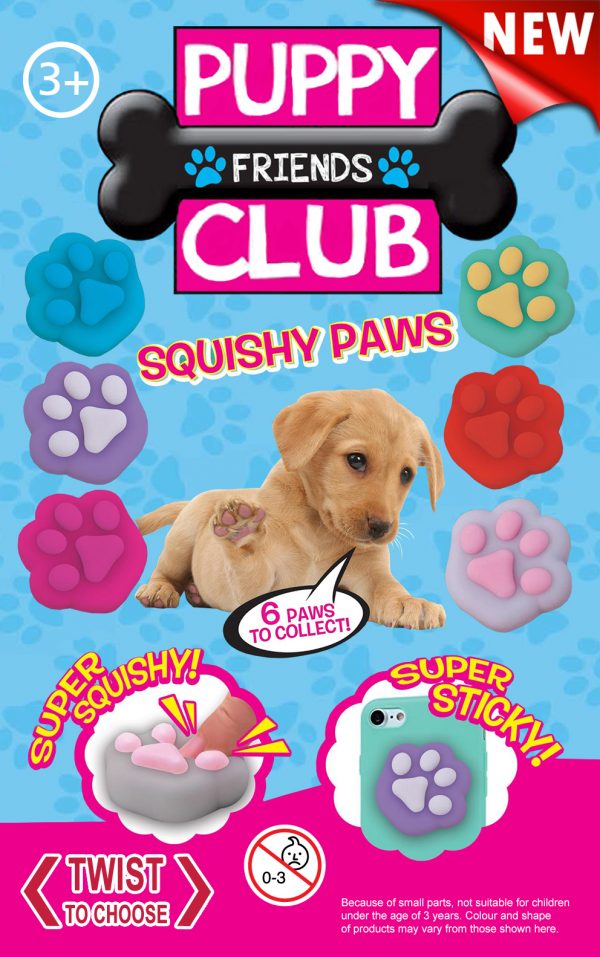 Puppy Club Squishy Paws (Qty 96)