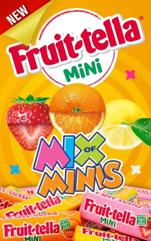 Fruit-tella Mix of Minis. Product Sticker