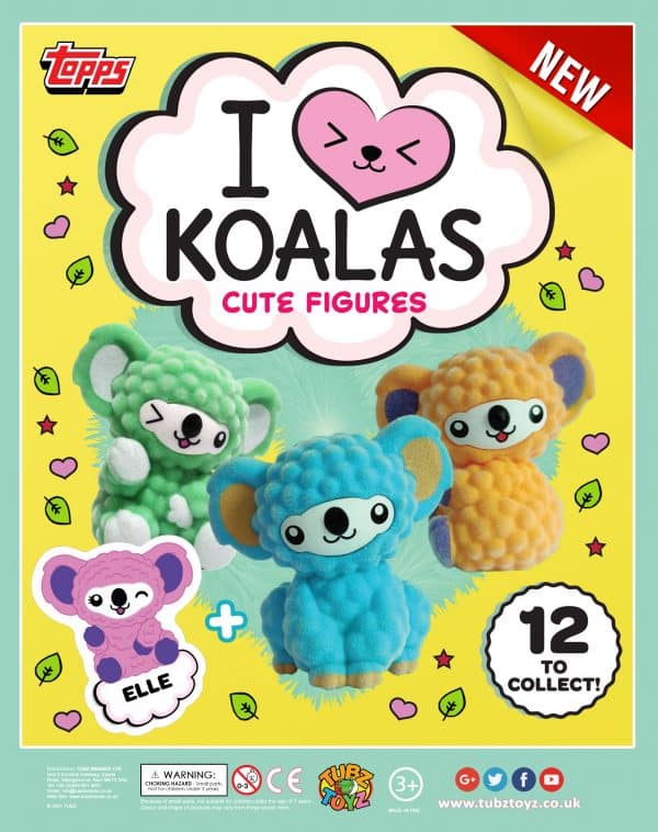 I Love Koalas & Sticker Set (Qty 100: 46p-48p each) 68mm £2 Vend