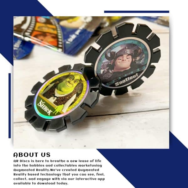 DreamWorks AR Discs x 2 (Qty 100: 45p-43p each) 68mm - Image 3