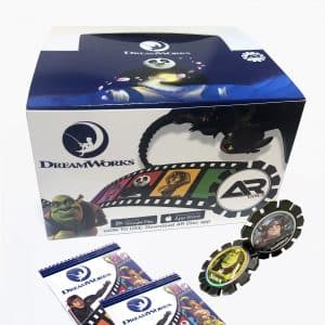 DreamWorks AR Discs Augmented Reality Collectible Discs - Collectors Full Box (38 Packs)