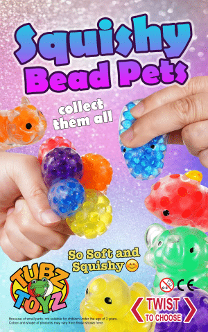 Squishy Bead Pets (Qty 96 Tubz)