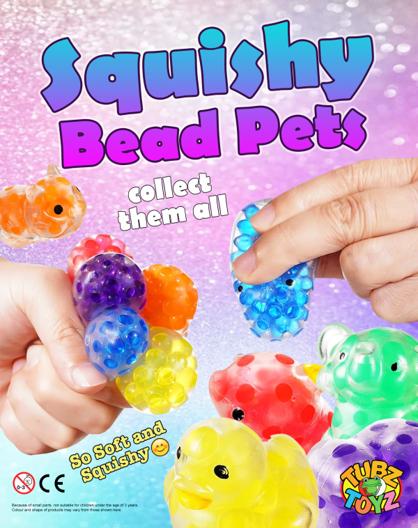 Squishy Bead Pets (Qty 100: 27p each)