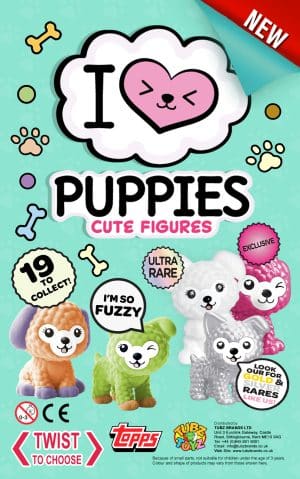 I Love Puppies + Sticker set (Qty 96 Tubz)